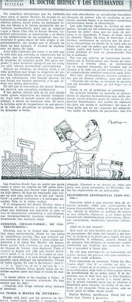 El Doctor Berduc y los estudiantes