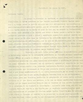 Carta de autor no identificado a Jorge Abelardo Ramos