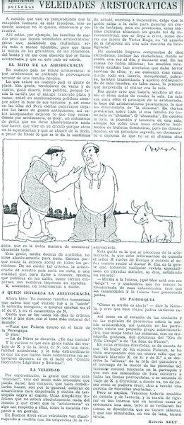Veleidades aristocráticas
