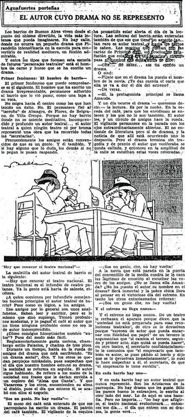 El autor cuyo drama no se representó