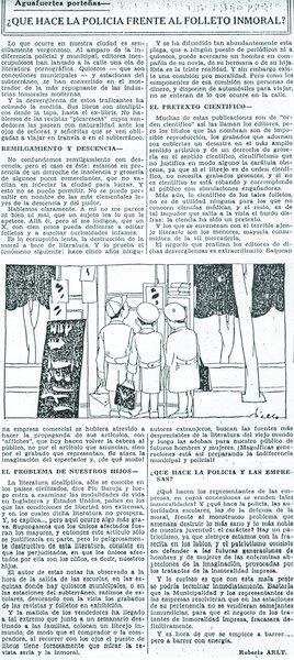 ¿Qué hace la policía frente al folleto inmoral?