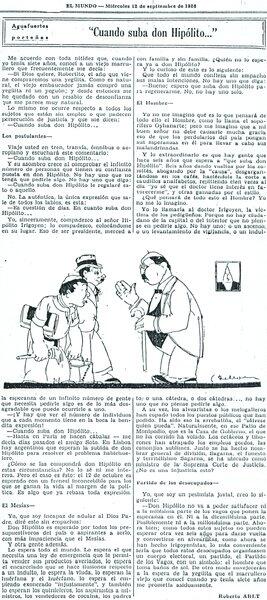 “Cuando suba Don Hipólito…”