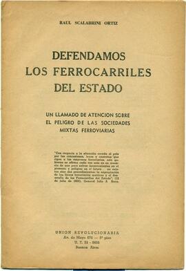 Defendamos los ferrocarriles del Estado (folleto)