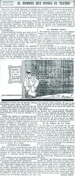 El hombre que ronda el teatro