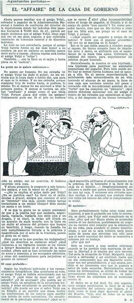 El “affaire” de la Casa de Gobierno