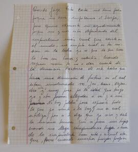 Carta de Alejandro "Kiko"