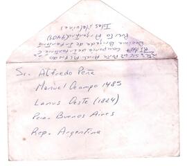 Carta de Ariel Peña