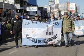 Desfile de la Compañía de Ingenieros de Combate 601