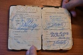 Documento de Identidad de Rubén Selas Martínez y hoja de servicios