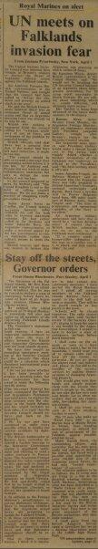 The Times, 2 de abril de 1982