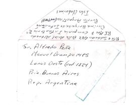 Carta de Ariel Peña