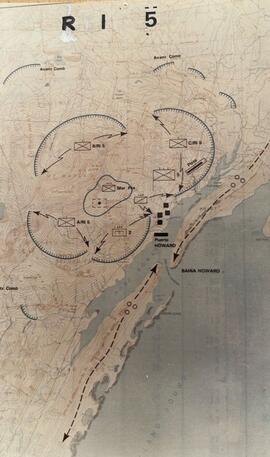 Mapa táctico del Regimiento de Infantería 5, Puerto Howard