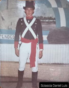 Daniel Luis Sciascia en la jura de la bandera