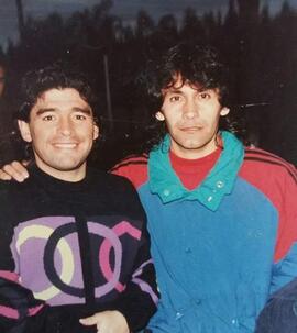 Escobedo con Maradona