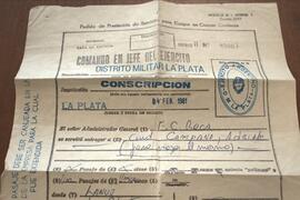 Pedido de prestación de servicios, Conscripción